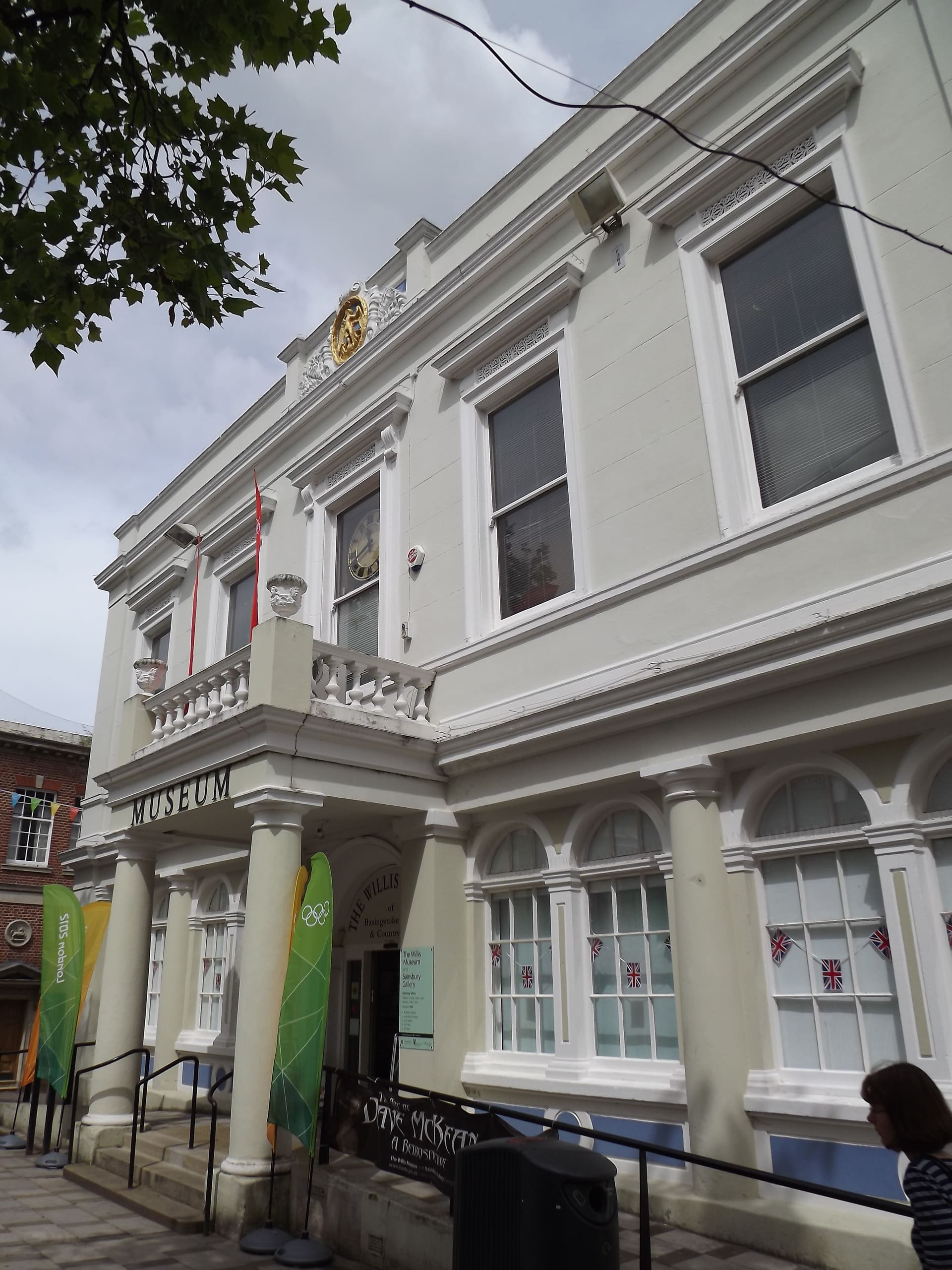 The columned frontage of the Willis Museum in Basingstoke.