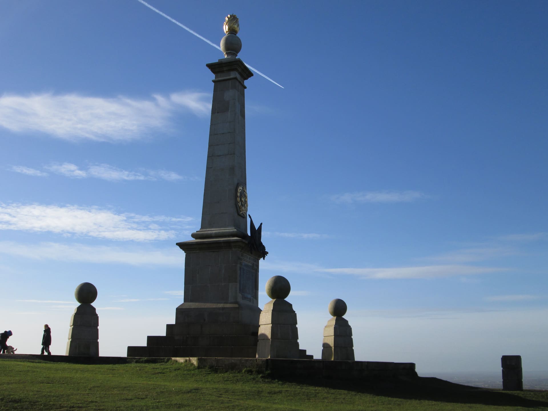 The Coombe Hill monument on the Chiltern escarpment.
